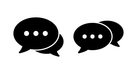 Fototapete - Chat icon vector illustration. speech bubble sign and symbol. comment icon. message