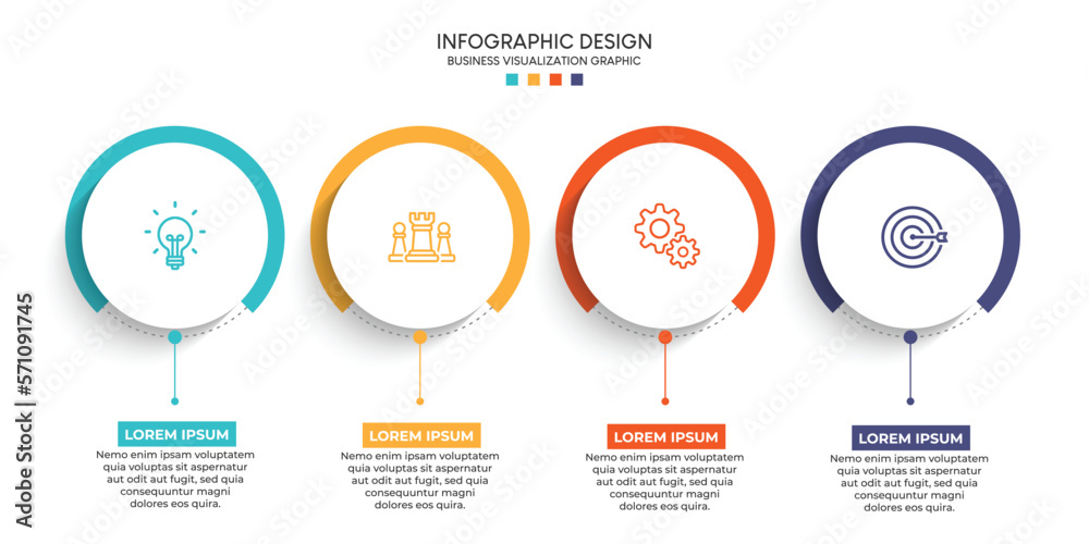 Steps business data visualization timeline process infographic template ...