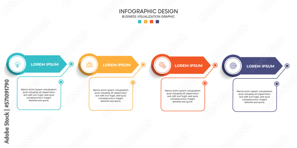 Steps business data visualization timeline process infographic template ...