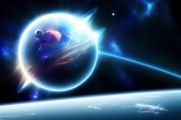 Wall Mural - space galaxy abstract background