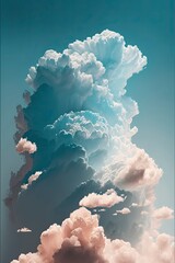 Poster - clouds with Generative AI