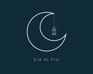 Canvas Print - Eid Al Fitr Crescent Moon