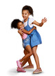 © peopleimages.com - Two loving sisters, sibling or friend huggin and showing love, affection and bonding isolated on a png background.