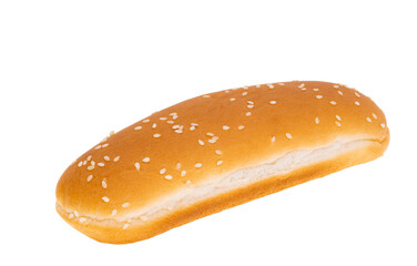 Canvas Print - hot dog bun isolated