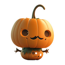 Cartoon Happy Pumpkin Character