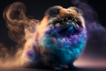 Wall Mural - Spirit animal - Pekingese, Generative AI	