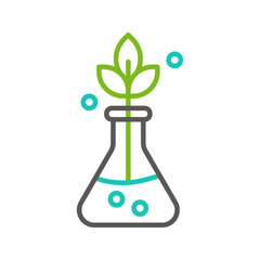 Wall Mural - Plant flask icon. sign for mobile concept and web design. vector illustration