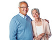 © peopleimages.com - A cheerful senior couple posing together in happiness and bonding for relationship isolated on a png background.