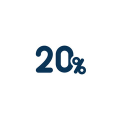 Sticker - 20% -  Transparent PNG