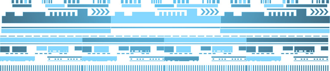 Poster - Abstract blue computer technology background with circuit board and  circle tech.illustration for elements