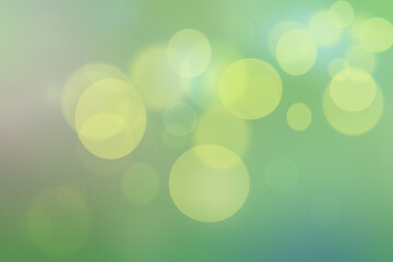 Wall Mural - Abstract delicate gradient green light and yellow pastel spring or summer bokeh background. Beautiful texture.