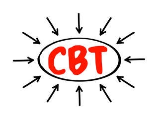 Poster - cbt computer based training - education that is primarily administered using computers rather than a