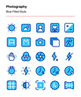 © Totto House - A set of customizable photography icons. Perfect for app and web interfaces, graphic design, and other projects