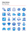 © Totto House - Customizable set of video game icons covering game categories and elements. Perfect for mobile and desktop games, app and website interfaces, digital products, marketplaces, marketing, etc