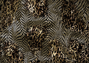 Poster - abstract leopard print texture design