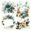 © paranoic_fb - Watercolor floral illustration. Wedding graphic.