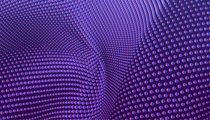 Abstract science or technology background with heap of tiny spheres. Backdrop with huge massive of small beads. 3D illustration for brochure, poster, presentation, flyer or banner.