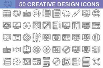 Poster - Minimal Graphic Design related icon set