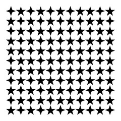 Wall Mural - Background of seamless stars pattern