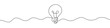 © chekman - Continuous linear drawing of light bulb icon. One line drawing background. Vector illustration. Linear drawing image of lamp icon