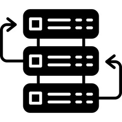 Canvas Print - Servers Icon