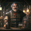 Tavern keeper fantasy character