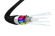 Internet fiber cable. technology that transmits large amounts of data at very high speed