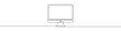 © chekman - Continuous linear drawing of monitor. Single line drawing of monitor. Vector illustration.