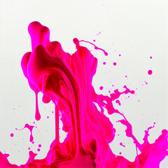 Wall Mural - pink stains background, ink, ai generation