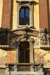 Fototapete - Old house along via Castelvetro, Milan