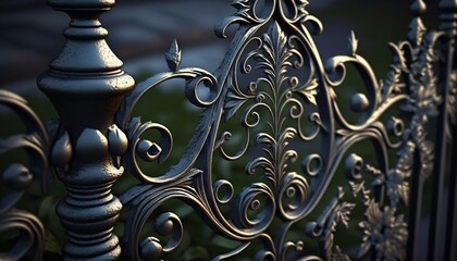 Wrought iron fence, beautiful master work