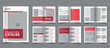 Company product catalogue template design or minimal catalog brochure