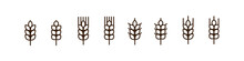 Outline Wheat Icon Or Wheat Symbol.
Barley Spike Or Corn Ear. Bakery, Bread Or Agriculture Logo Concept. Line Grain Sign. Vector Illustration. Vector Graphic. EPS 10