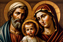 The Holy Family: Mary, Joseph, And Jesus, Together As A Loving Family, Fiction