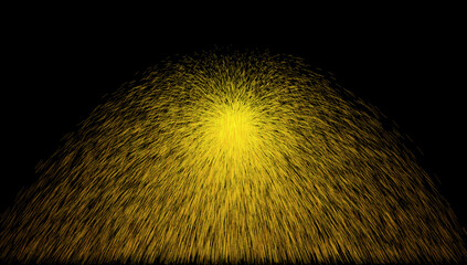 Poster - Abstract fire particles isolated on black background. Abstract particle background. Fire sparks background.