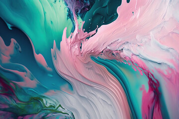 Abstract paint background with pastel colors.