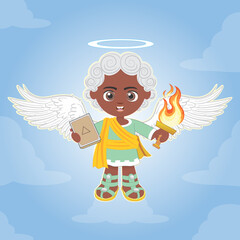 Wall Mural - funny angel - Uriel 