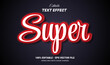 © Riskidesign - Editable text style effect - super red text style theme