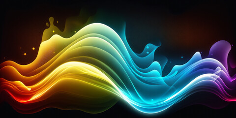 Abstract wave Background - AI generative