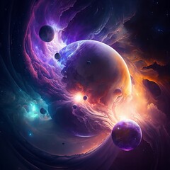 Wall Mural - planets