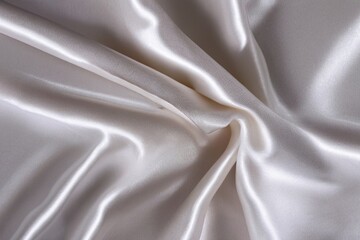 draped luxury white silk fabric background texture