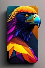 Sticker - colored eagle