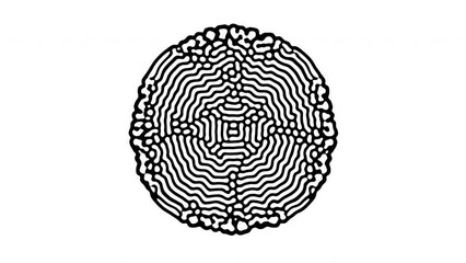 Wall Mural - reaction diffusion organic growing pattern. cell division science background.