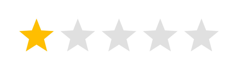 one star rating