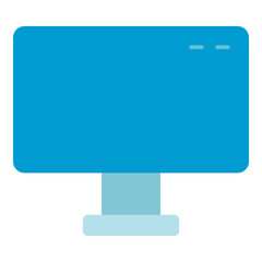 Wall Mural - monitor computer flat icon