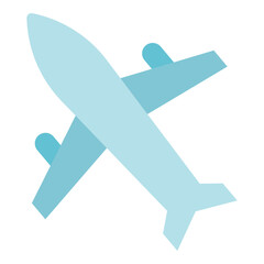 Wall Mural - airplane flat icon