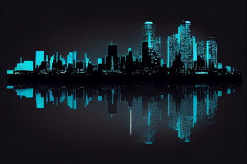 Wall Mural - city in the night