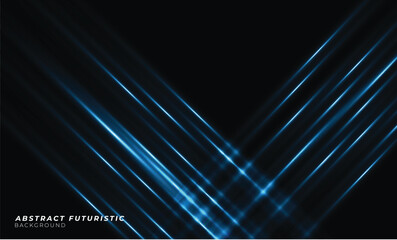 Light effect Background creative of space design and futuristic geometric perspective design. Abstract futuristic and tech background, Abstract art wallpaper. Vector illustration.