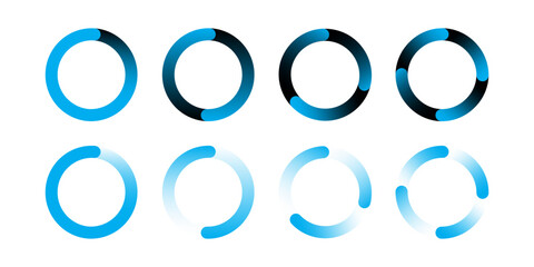 Poster - blue circles white background. bright modern texture. vector illustration.
