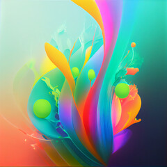 Wall Mural - Abstract wave background with dark salmon, can be used as texture, background or wallpaper  Created by AI. AI photo